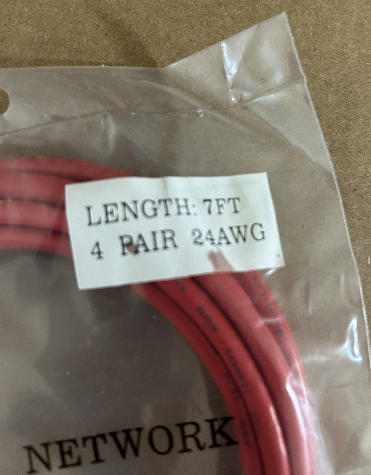 10 pack 7FT 4 PAIR 24AWG Cat5 Patch Cables Red ETL&UL TIA/ETA 568 A VERIFIED New