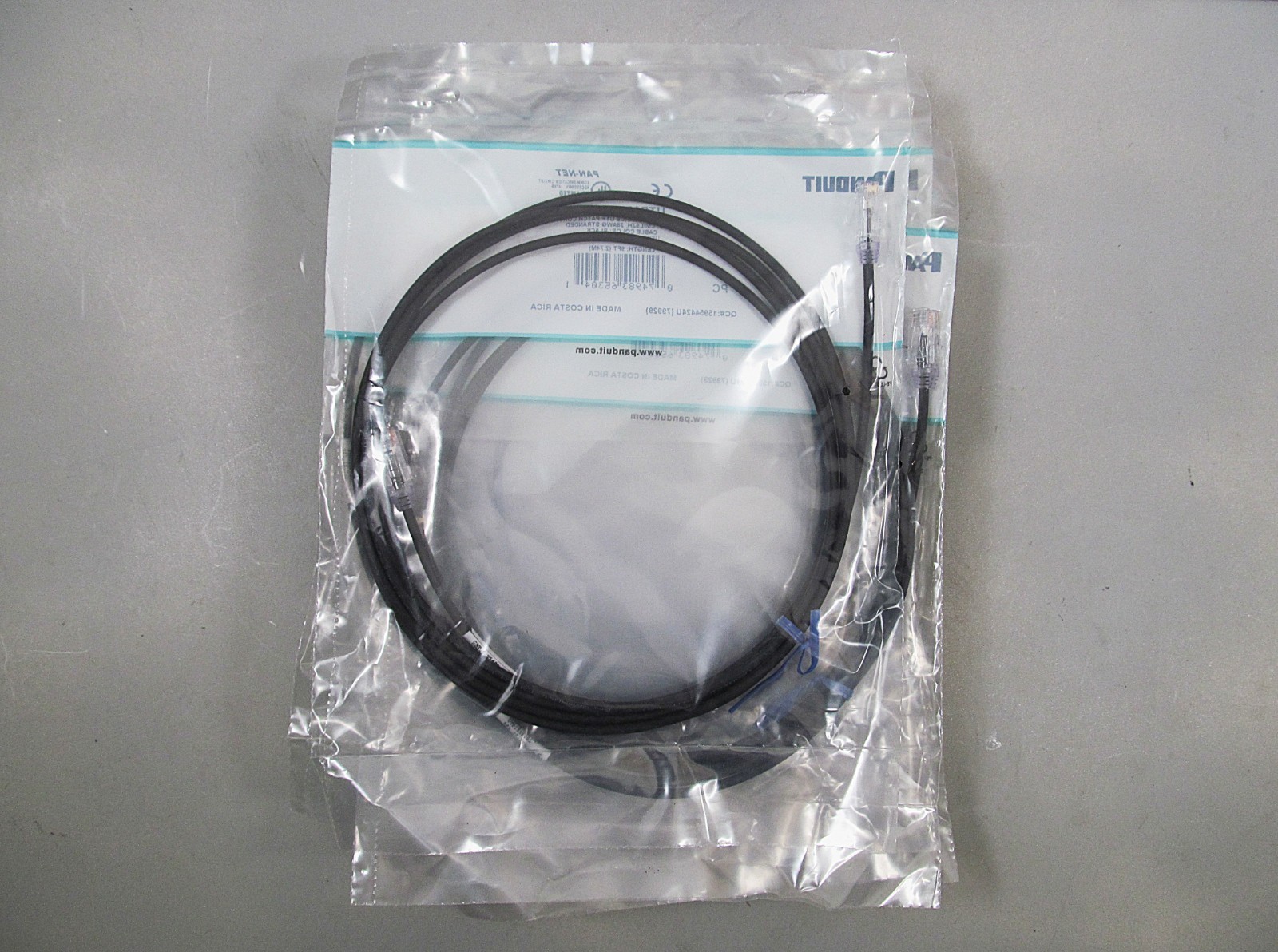 Panduit UTP28SP9BL 9 ft. Cat 6 28awg Black Copper T568B Patch Cable *LOT OF 9*