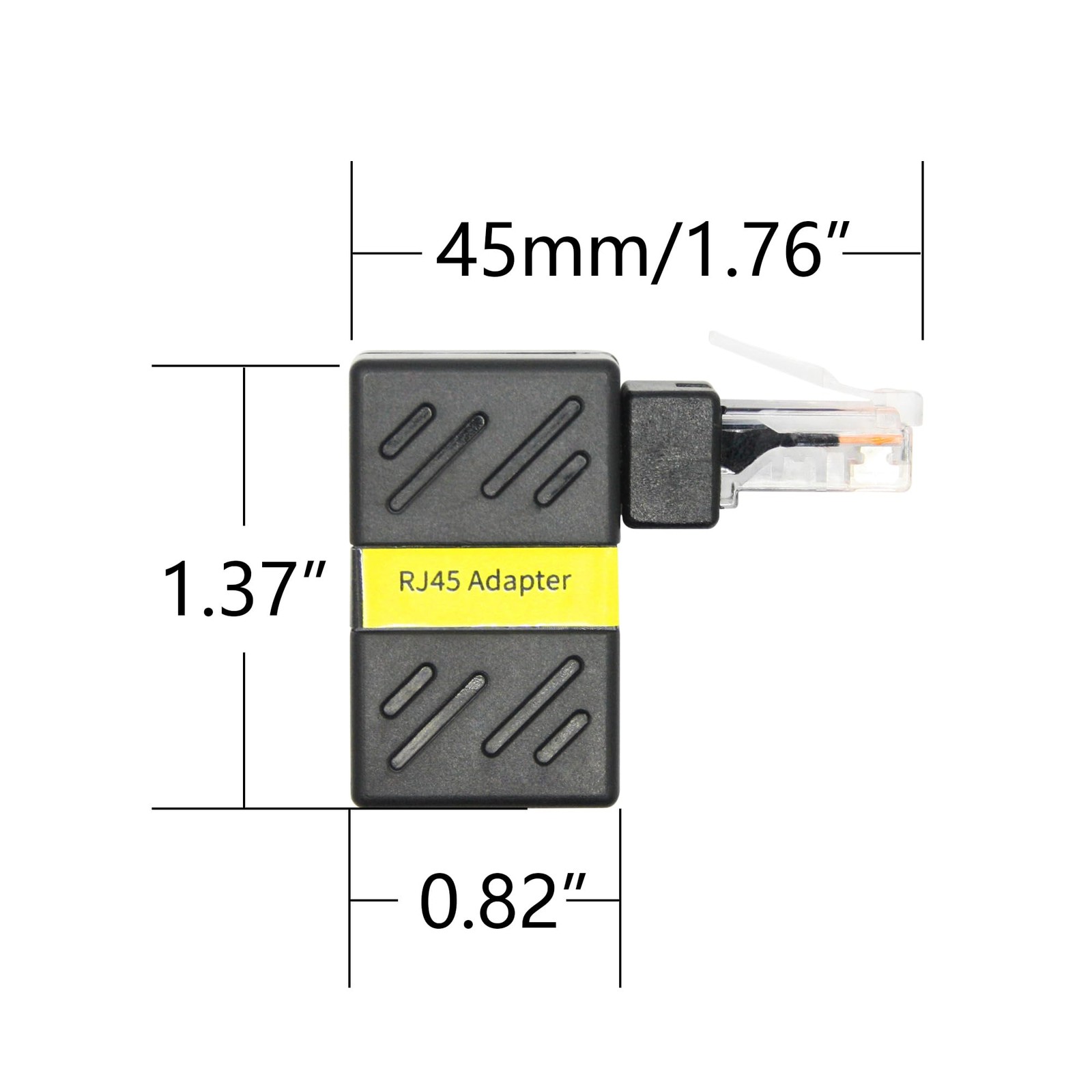 Cat6 Ethernet Extender Adapter 180 Rotatable RJ45 Male To Female Coupler 2 PCS