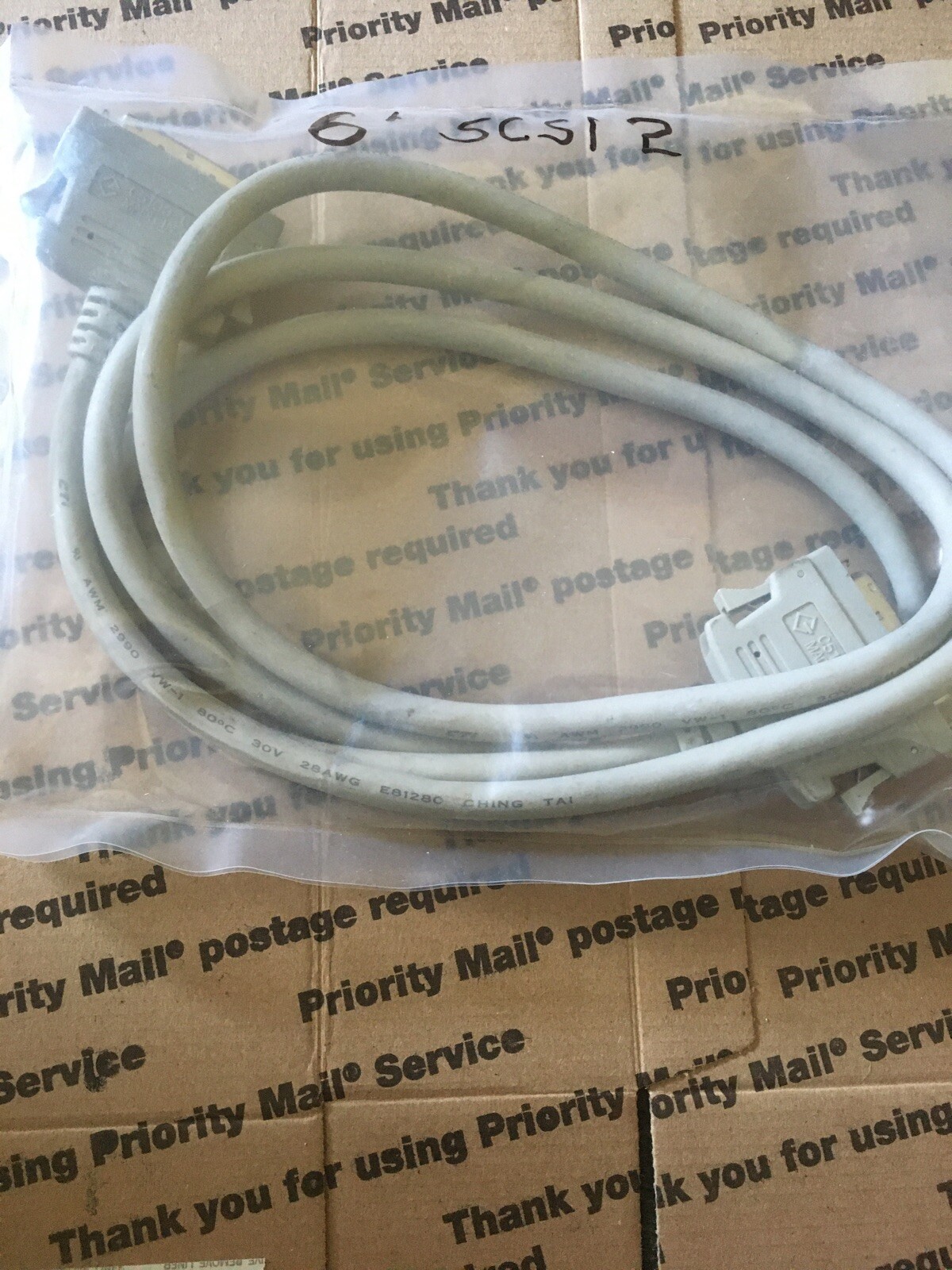 Hewlett-Packard 6’ft SCSI 2 Cable G5100-61605 Cable Made In China.