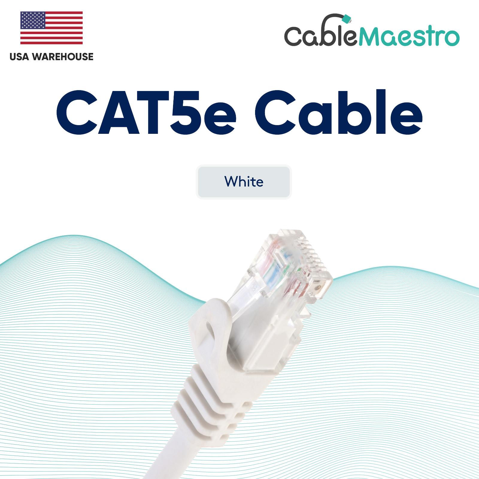 CAT5 Ethernet Internet Cable Network 1.5 3 5 7 10 15 25 30 50 75 100 200 Lot