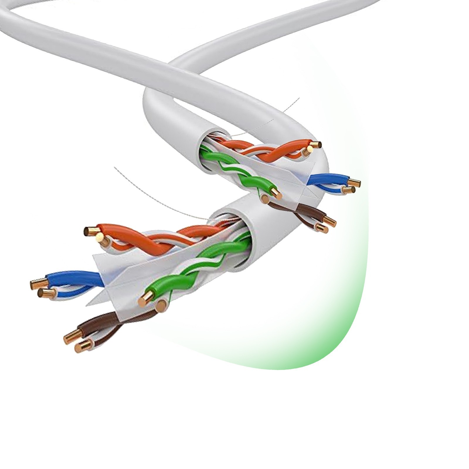 1000ft Cat6 Ethernet Cable 23AWG Solid Coppe UTP 550MHZ Network Bulk Wire Lan
