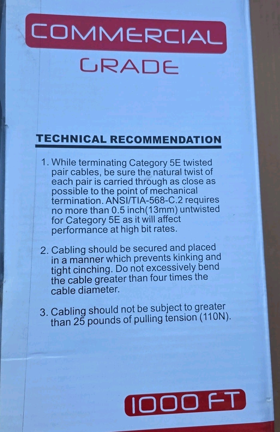 Primus Cable CAT5E 350MHz PVC Cable, 24AWG, Shielded STP, Solid 4 Pairs (1000ft)