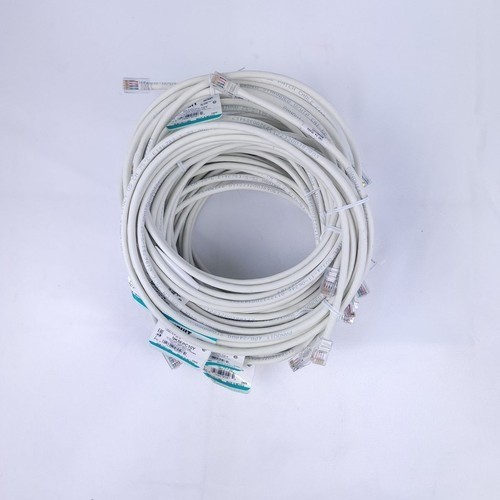 Panduit Netkey NK5EPC10Y Cat5e UTP RJ45 Patch Cable 10ft Off White 10-Pack