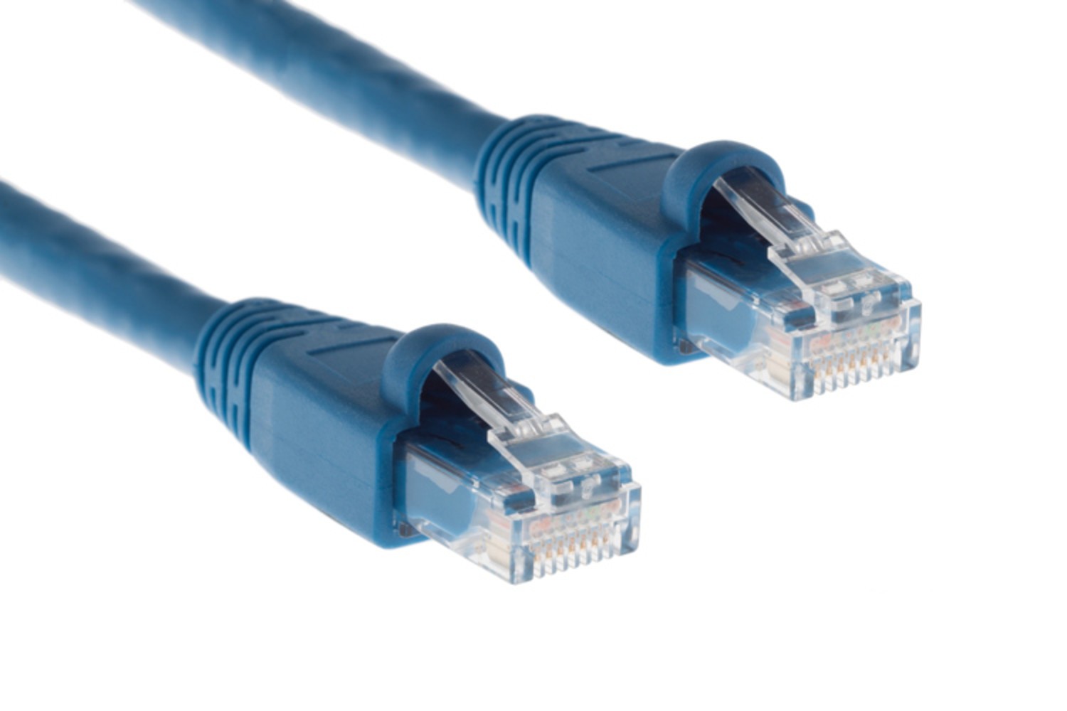 CAT6A Ethernet Patch Cable, Snagless, 35′, Blue – Lifetime Warranty