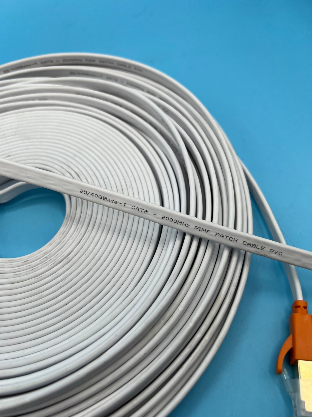 25/40 Gbase-T cat8- 2000MHz Pimf Patch Cable PVC – 50 Feet