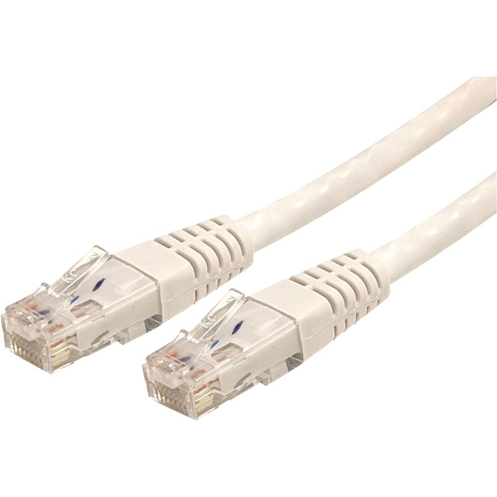 Startech.Com C6PATCH7WH 7ft CAT6 Ethernet Cable 10 Gigabit Molded RJ45 650MHz
