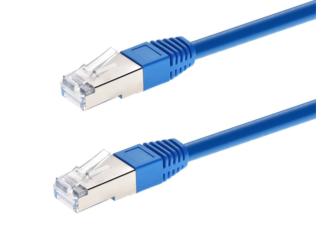 Monoprice Cat6A Ethernet Patch Cable – 3 feet – Blue | Zeroboot, RJ45, Stranded