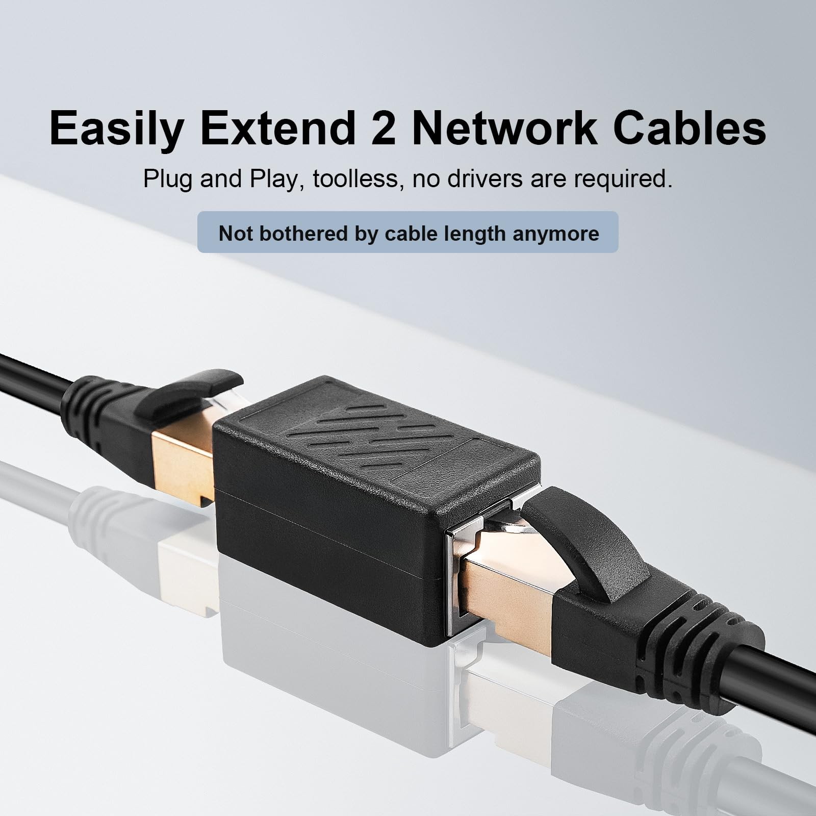 RJ45 Coupler 3 Pack Cat6 Female to Female Ethernet Adapter Cat7/Cat6/Cat5