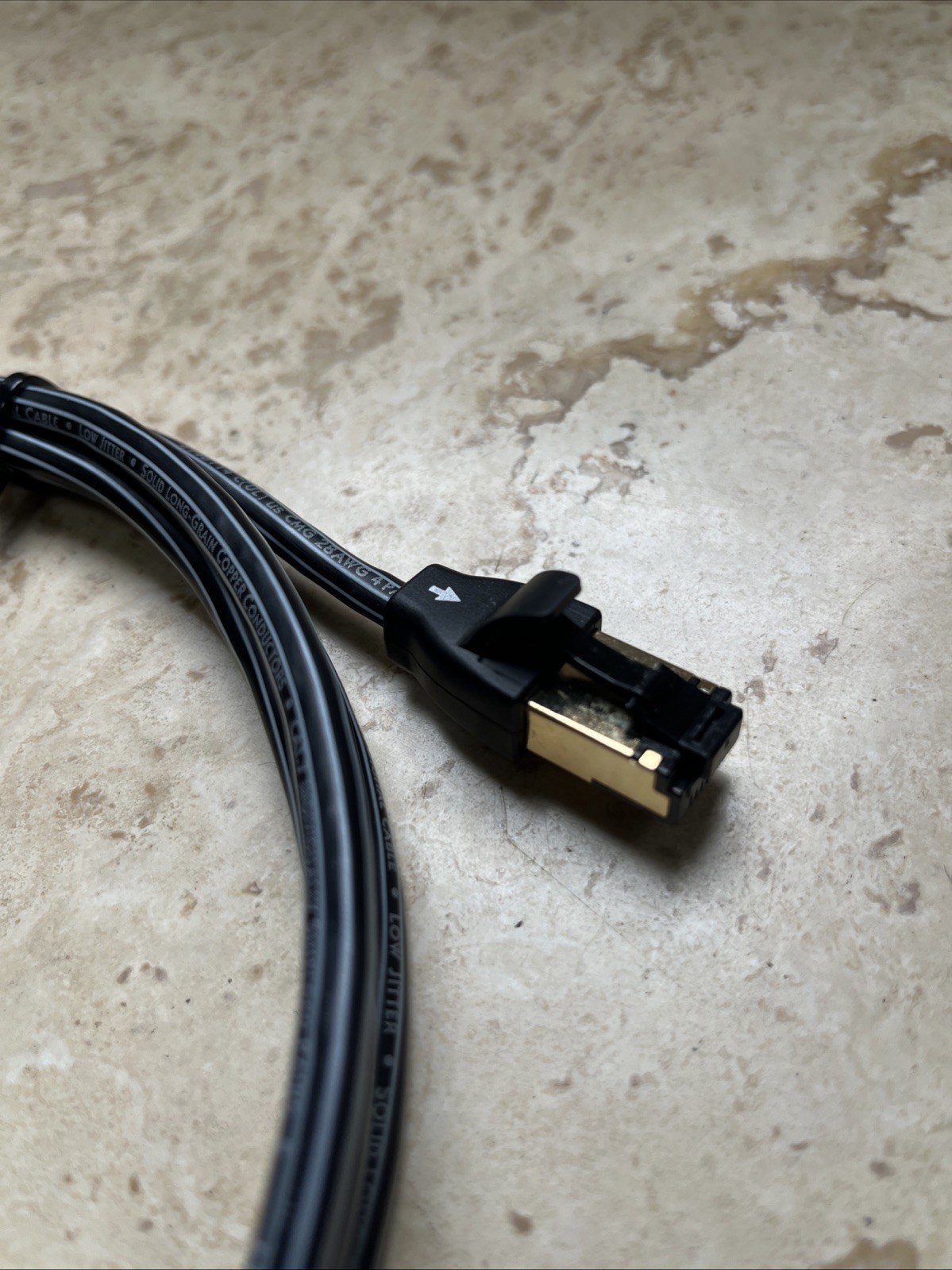 AudioQuest 1.5 m RJ/E Pearl 1.5 m Cat7 Black Network Cable Super Clean!