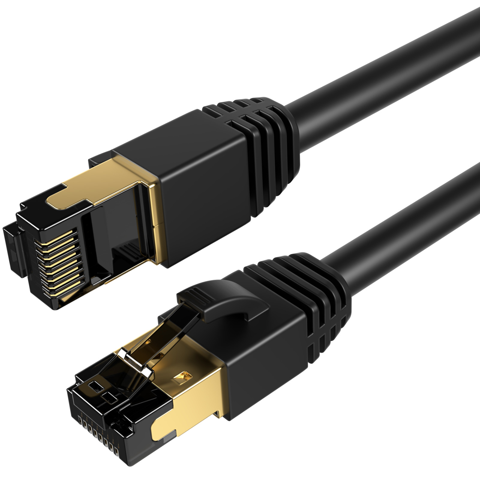 CAT8 Ethernet Cable Super Speed 40Gbps LAN Wire Black 0.5FT- 75FT Multipack LOT