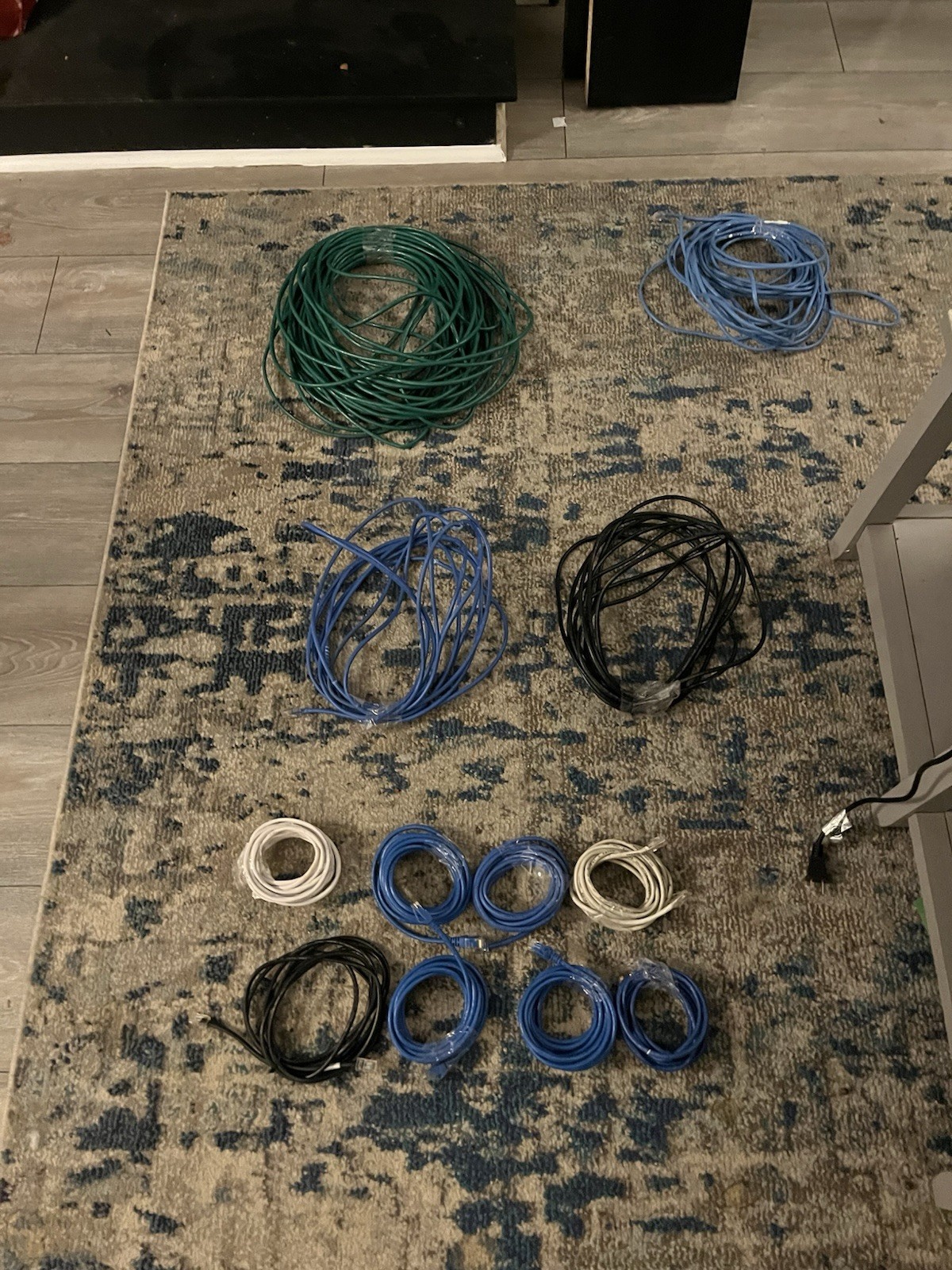 Ethernet Cable Lot 12 Piece Different Size See Description
