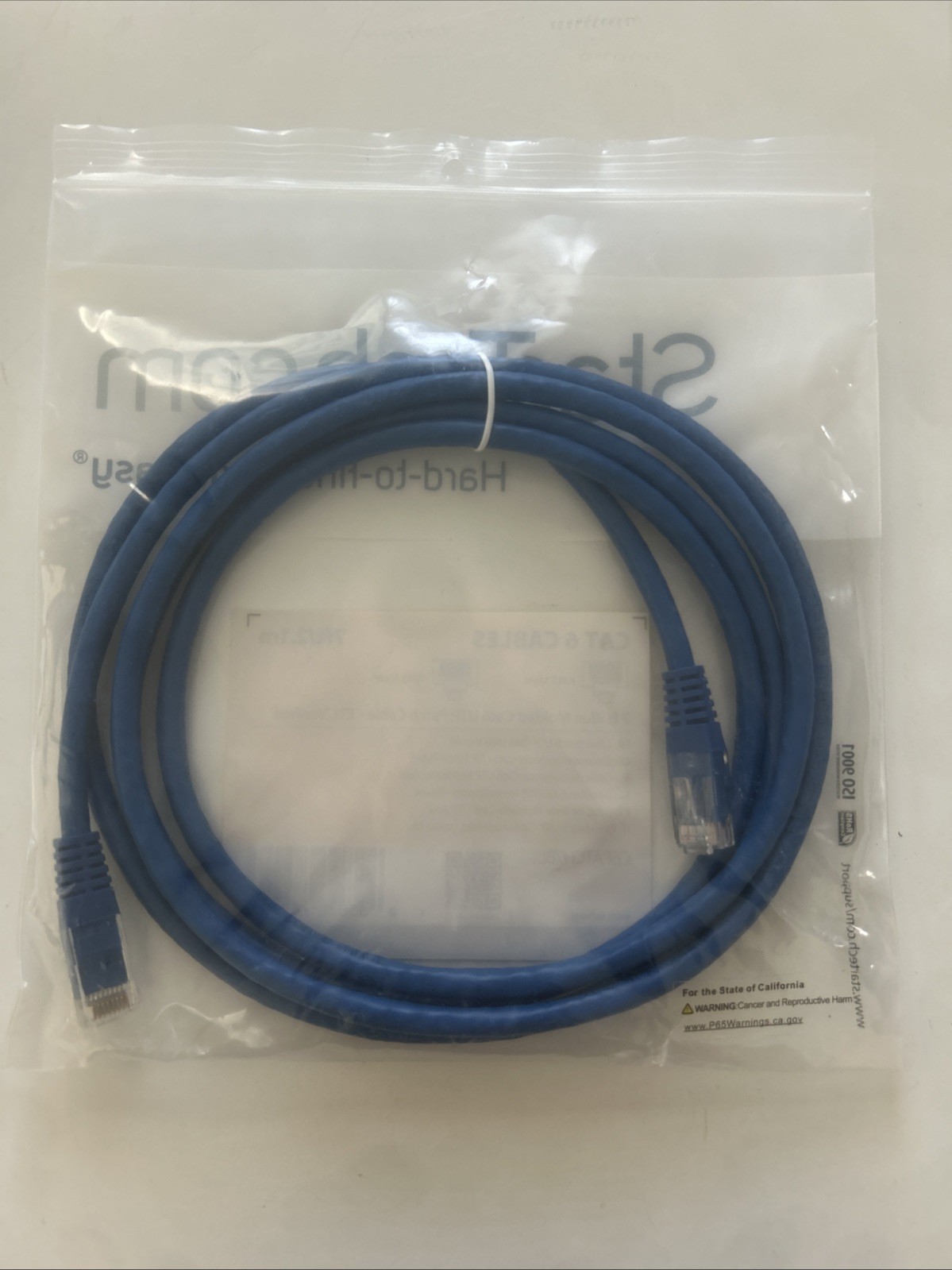 NEW! StarTech.com C6PATCH7BL 7 ft. Cat 6 Blue Molded UTP Patch Cable