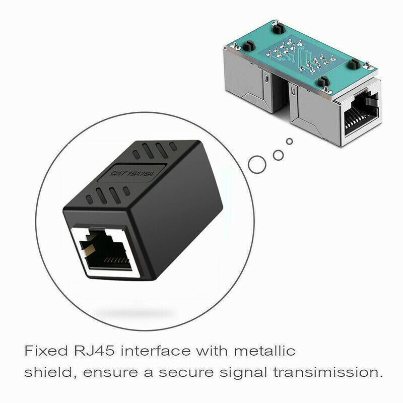 RJ45 Inline CouplerCat7/Cat6/Cat5e Ethernet Network lot Cable Extender Connector