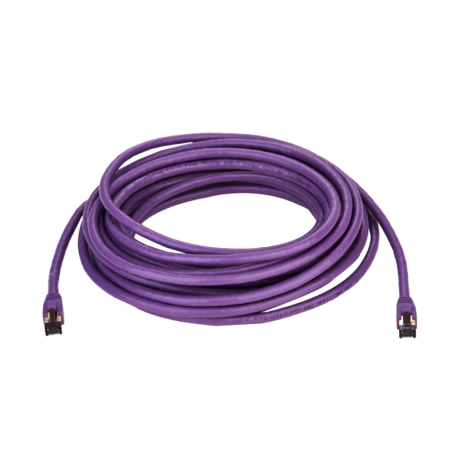 Cat8 SFTP Super Speed Ethernet Patch Cord 40Gbps Wire 0.5FT-75 FT Purple LOT