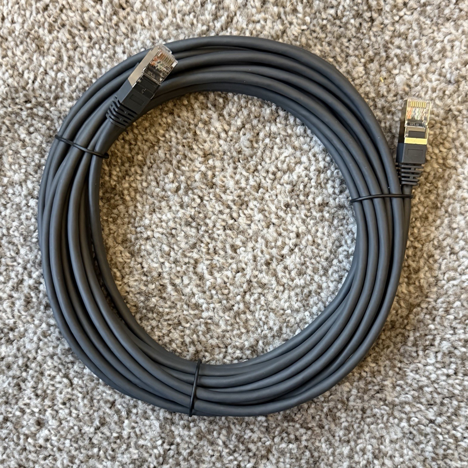 Lot Of 6 NEW Logitech CAT5e Ethernet Cables 7M (23ft) RJ45 Graphite 952-000073