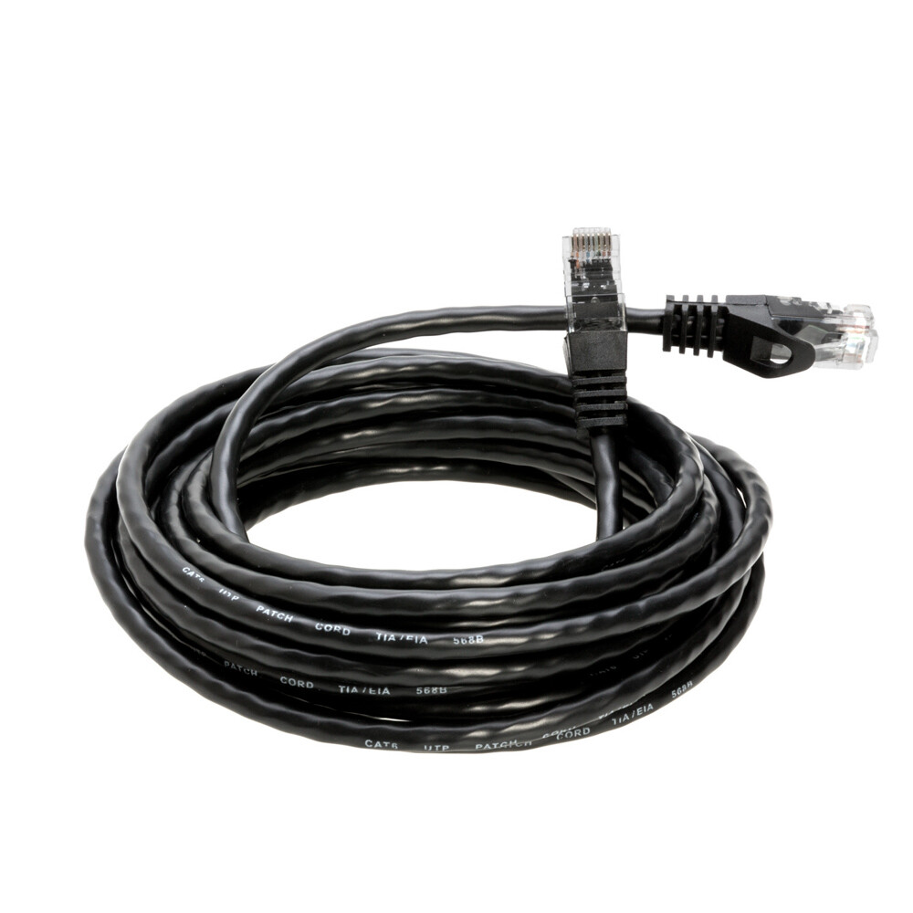 Cat6 Black Patch Cord Network Cable Ethernet LAN RJ45 UTP 1.5FT- 20FT Multi LOT