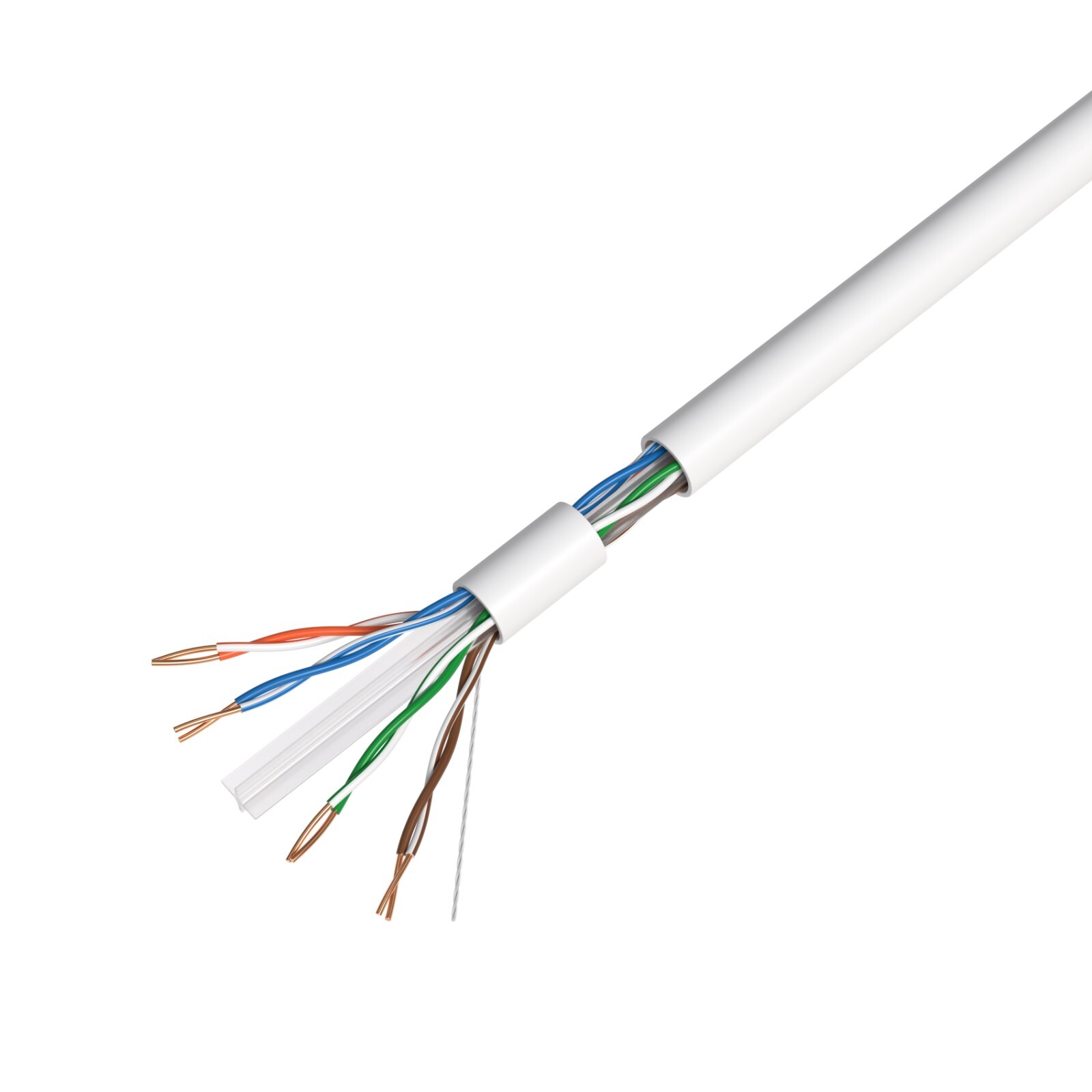 PLENUM 1000ft CAT5e CAT6 UTP CMP Bulk Ethernet Cable Solid Network Wire LAN CAT5
