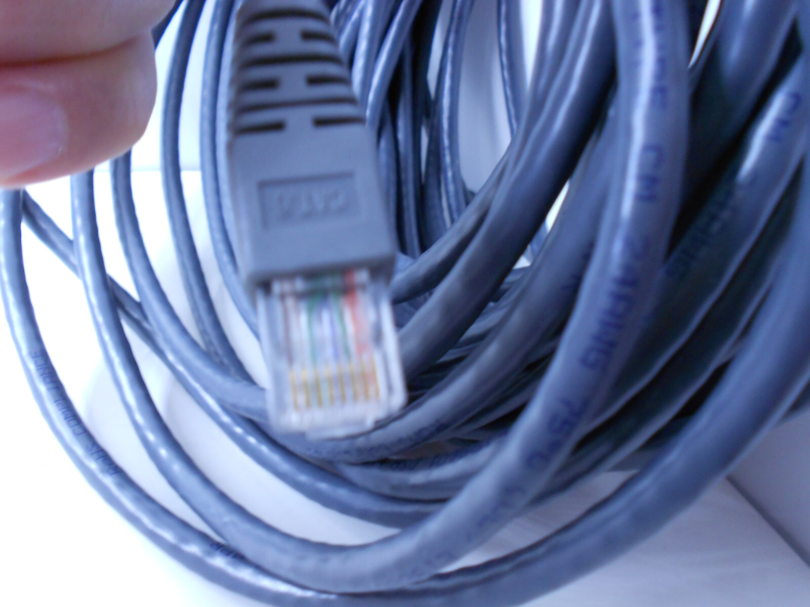 CAT 6 Cable 50ft Grey – BRAND NEW NO BOX See description. 24 AWG – SUPER LOW $