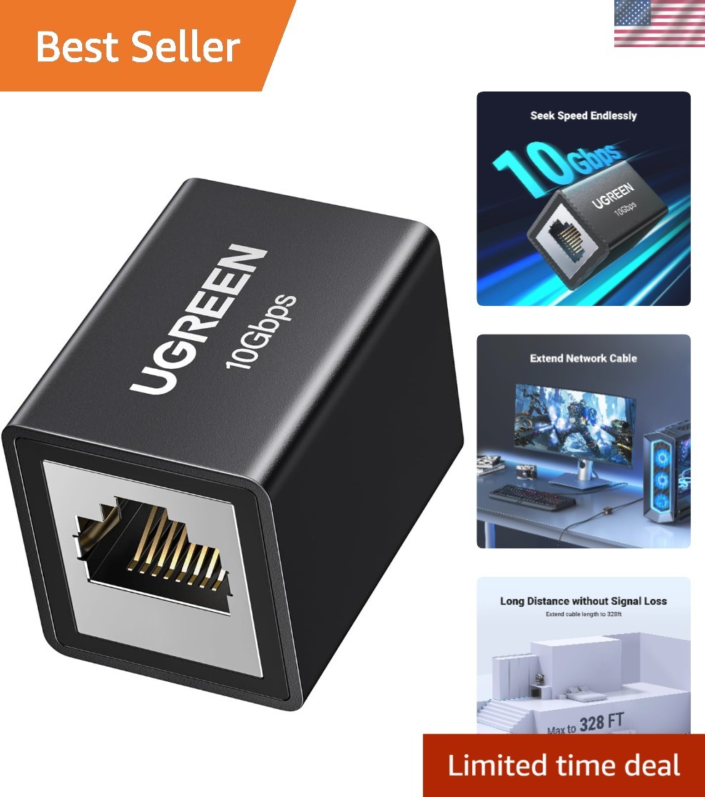 10Gbps Ethernet Extender with Aluminum Alloy Shell – 328ft Connectivity Solution