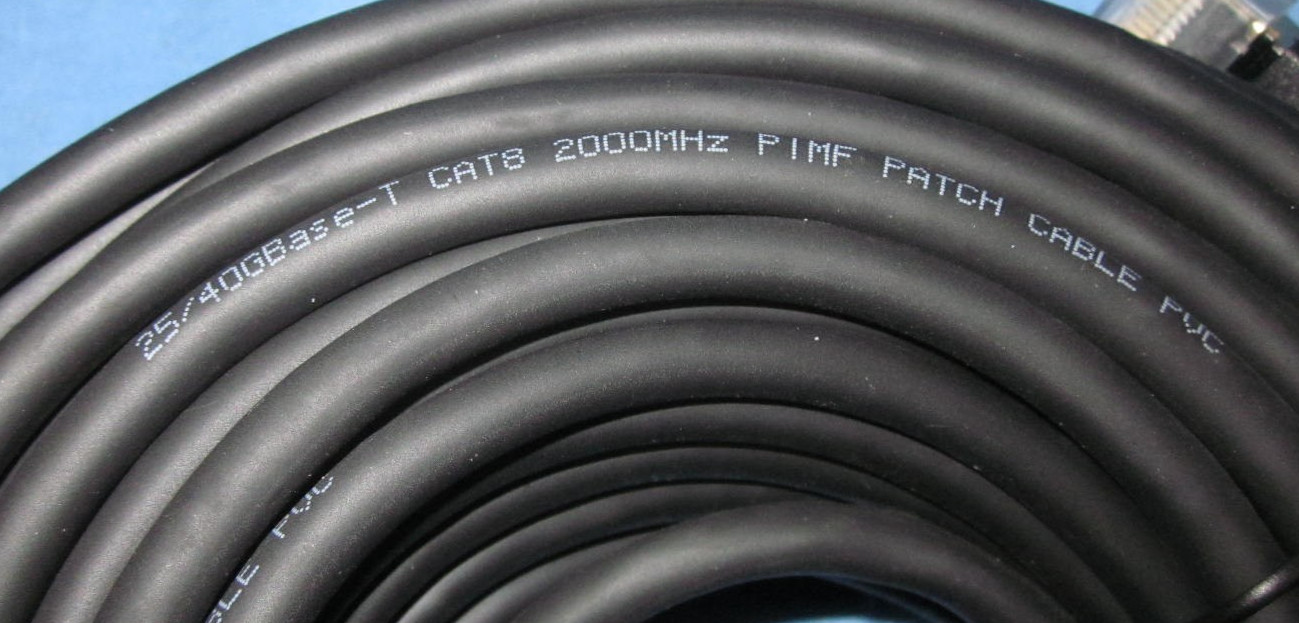 75 Foot CAT8 Cable ~ 25/40GBase-T 2000MHz PIMF Patch Cable PVC