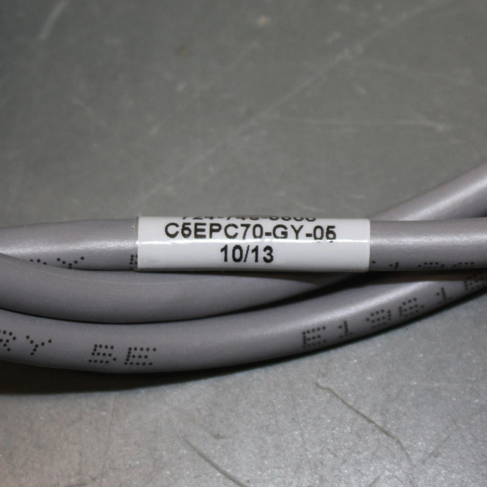 (100) Black Box CAT5e Premium Patch Cable, 5ft Ethernet Cord, Gray, 350 MHz