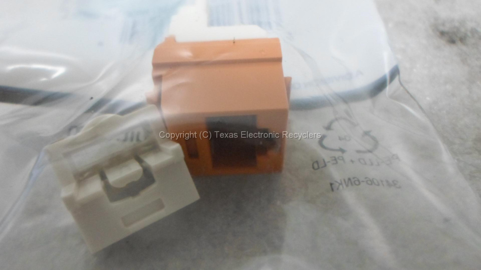 LOT OF 5 – NetKey NK6TM0R CAT6 8 Position 8 Wire Universal Jack