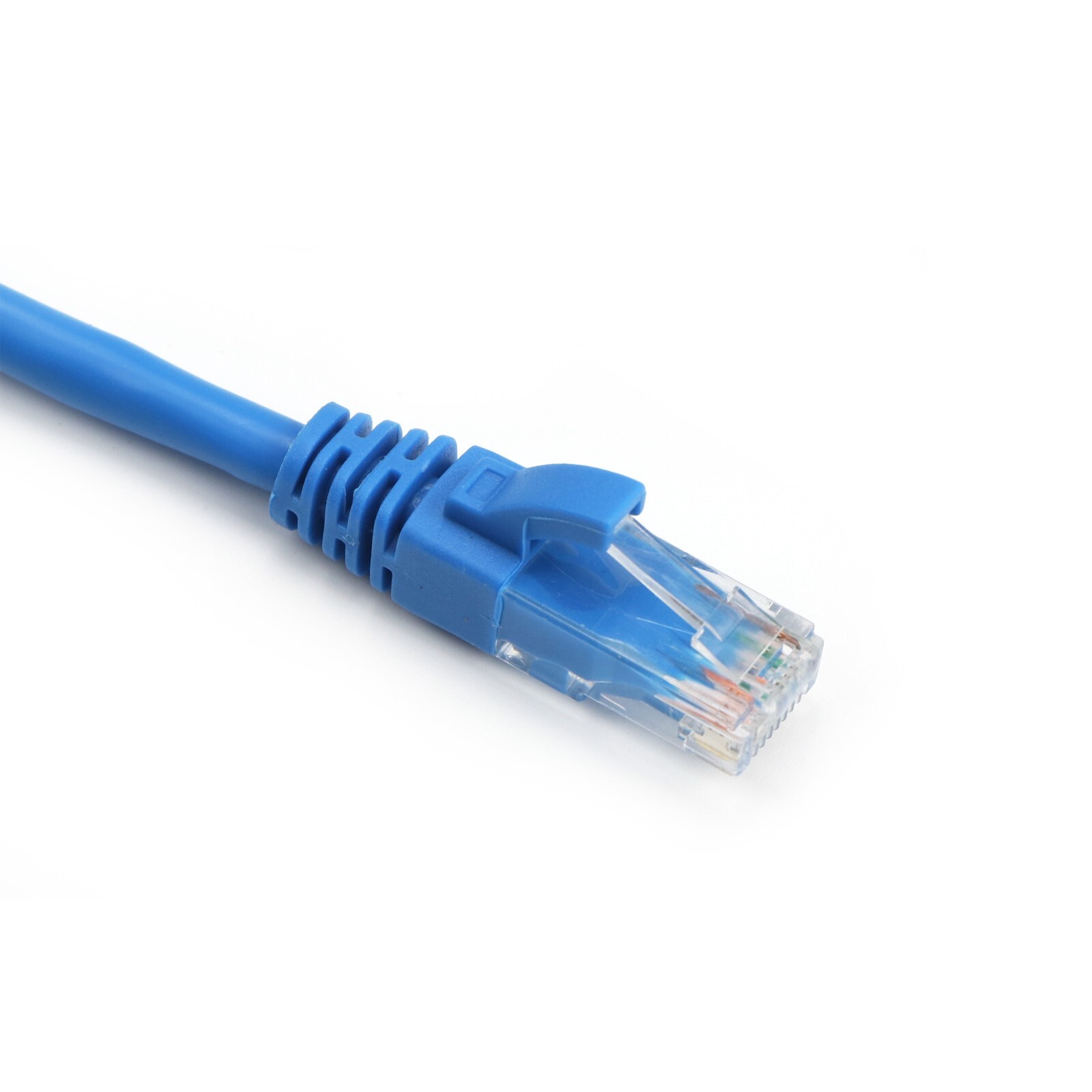 5FT-35FT CAT6A Ethernet UTP Network Patch Cord Snagless 24AWG White Blue