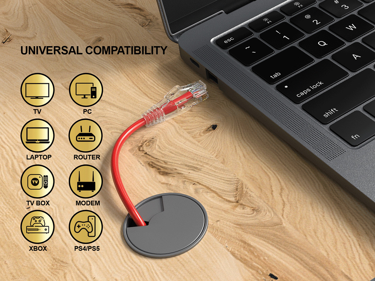 7ft Slim Cat6 28AWG UTP Ethernet Network Patch Cable Snagless, Red