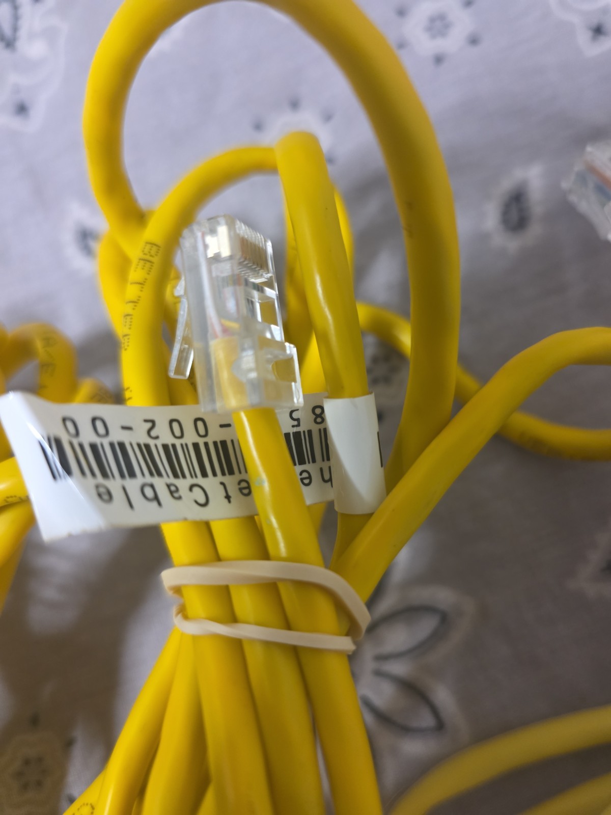 Lot Of 3 Ethernet Cables- Yellow- (2) 70″ – (1) 60″