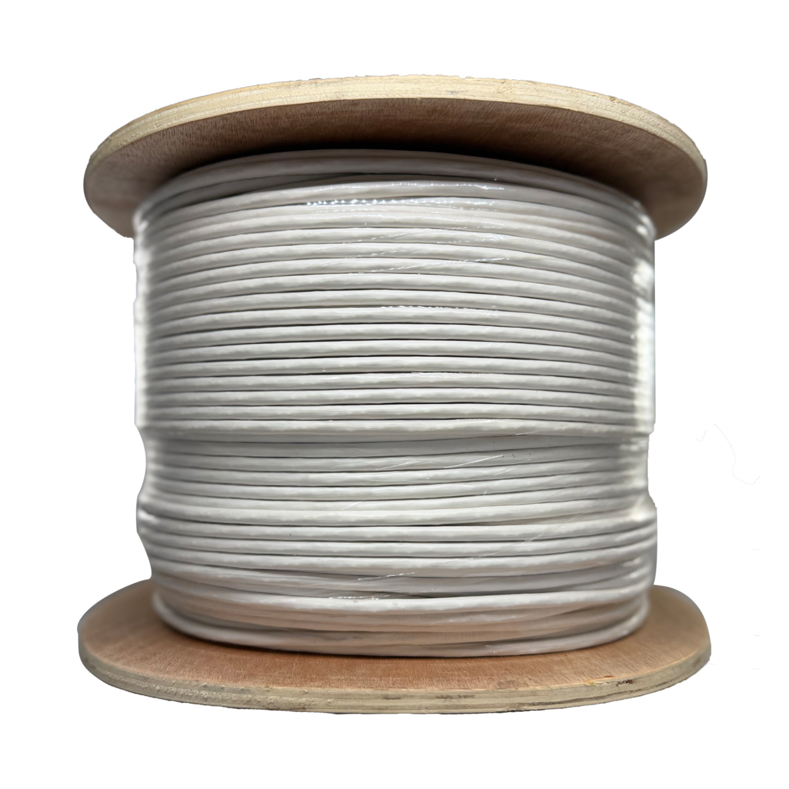 Ethernet LAN Cable UTP CAT6A Solid Bare Copper 23AWG White UL Certified CM Rated