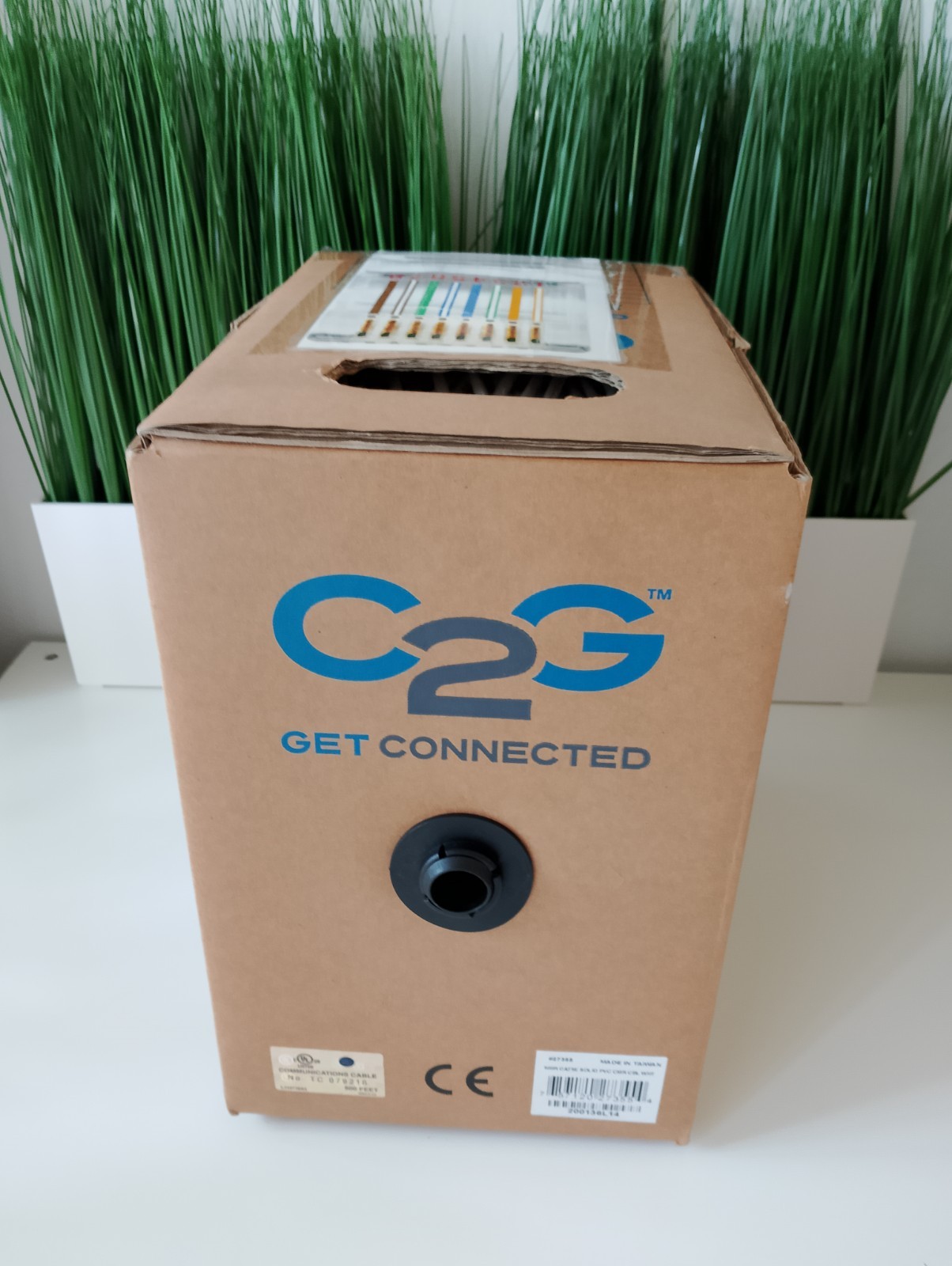 C2G 500ft Cat5E UTP 350 MHz Stranded PVC CM Rated Cable Gray ANSI/TIA-355