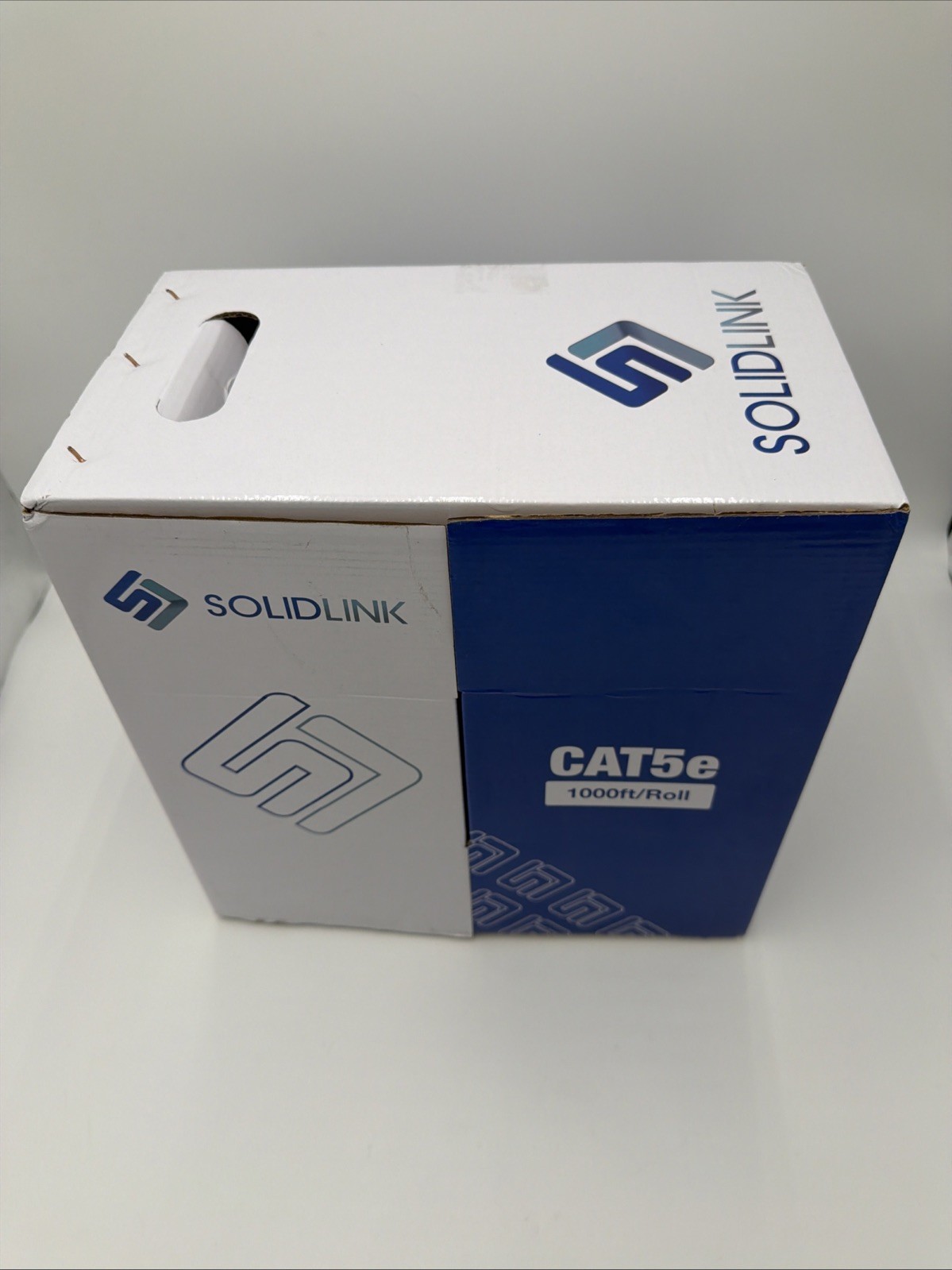 CAT5e Ethernet Cable 1000ft 24AWG Solid CCA UTP Network LAN Wire White Box