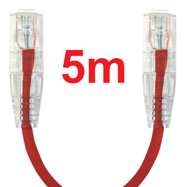 Ultra Thin 4mm CAT6 5 Metre Ethernet Network Lan Cable, Patch Lead-AUST. SELLER