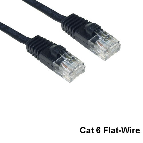 Kentek 15ft Flat CAT6 UTP Patch Cord 32AWG 550MHz Pure Copper Network Ethernet