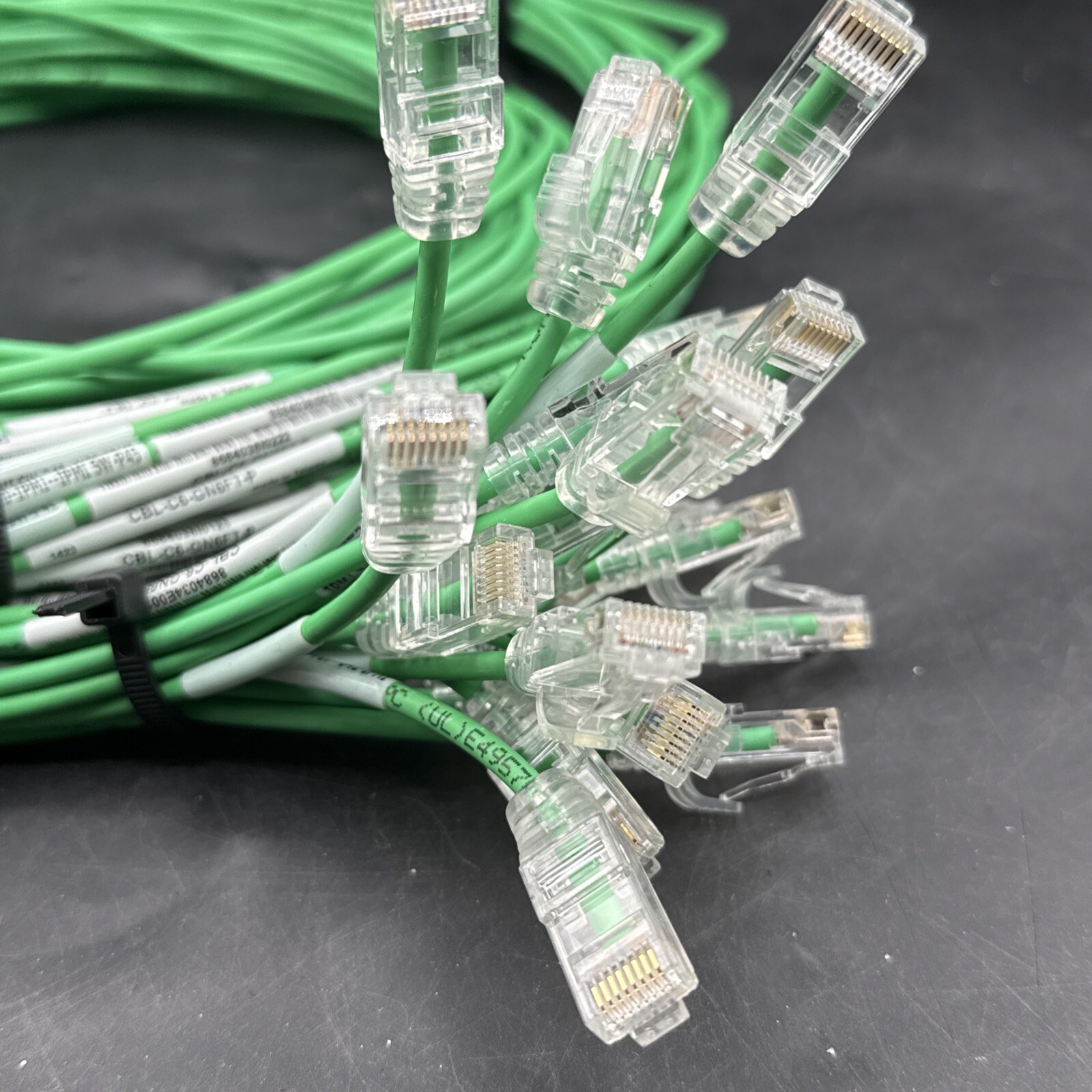 Supermicro 10G RJ45 CAT6 4m Green Cable (CBL-C6-GN6FT) Lot Of 21