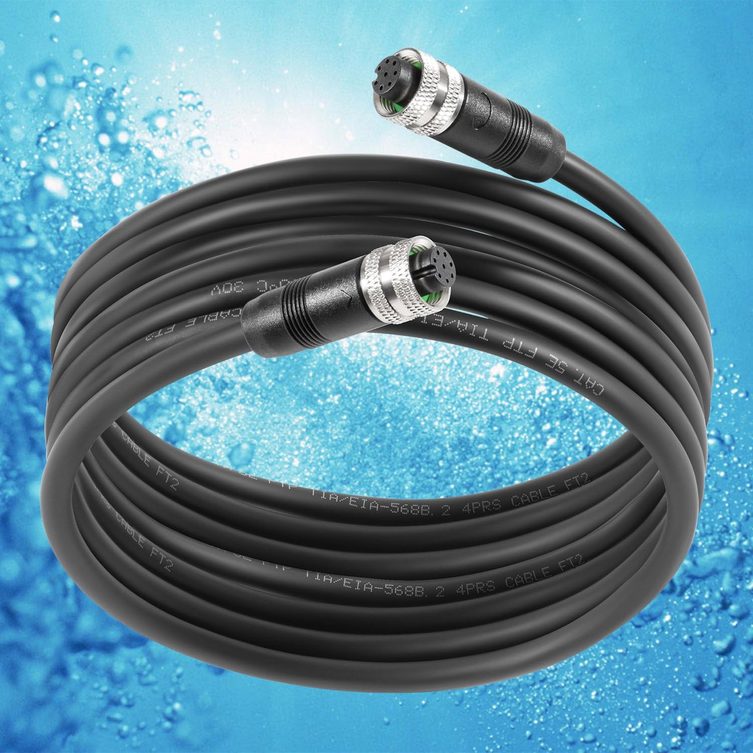 for Humminbird 720073-5 15Ft Boat Ethernet Cable AS EC 15E for Helix 15 12 10 9