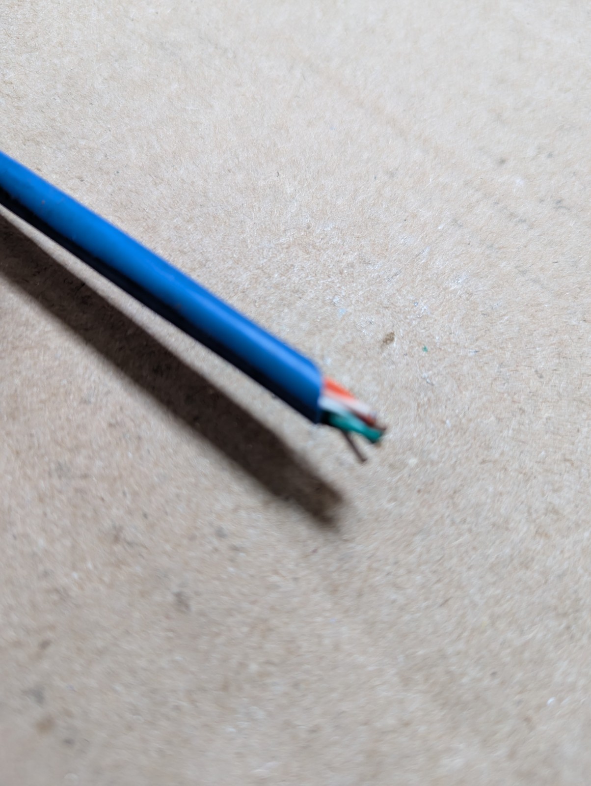 1000ft CAT5E Lan cable 24AWG Twisted Pair STP Stranded Blue (no box)