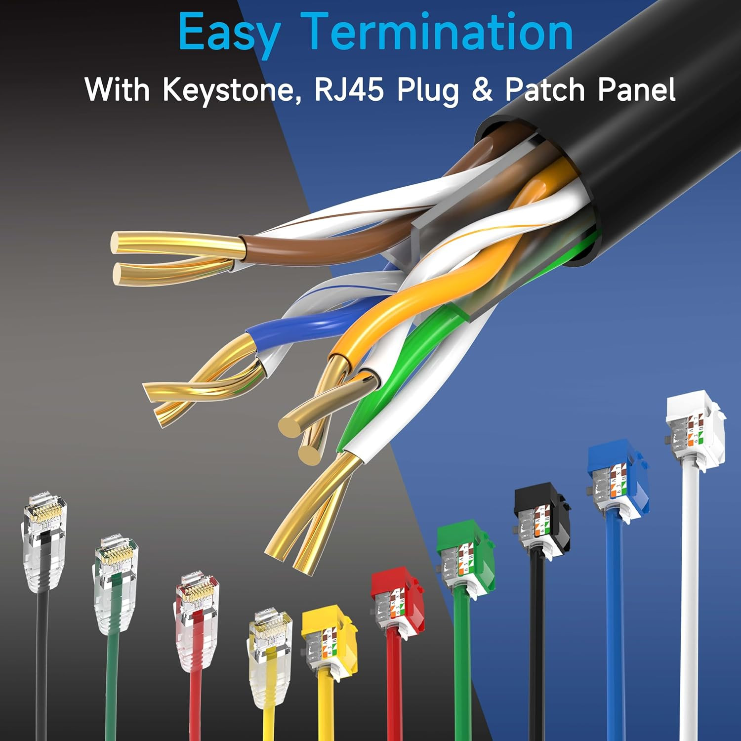 Cat6 Ethernet Cable 1000FT Channel Test Pass, Cat6 1000Ft Ethernet Cable 23AWG S