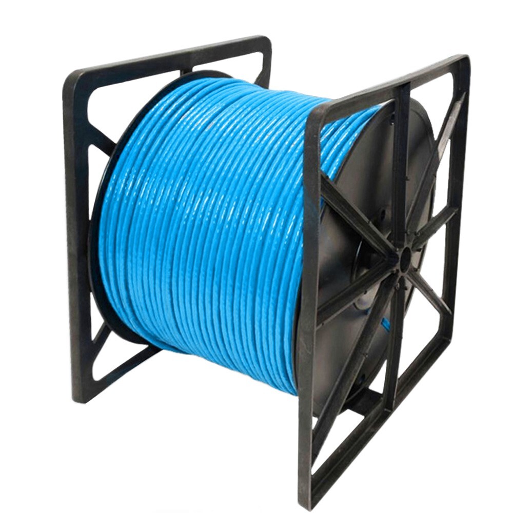 Copper Foil Shielded 1000ft Cat6 Plenum CMP 550Mhz F/UTP Ethernet LAN Cable Blue