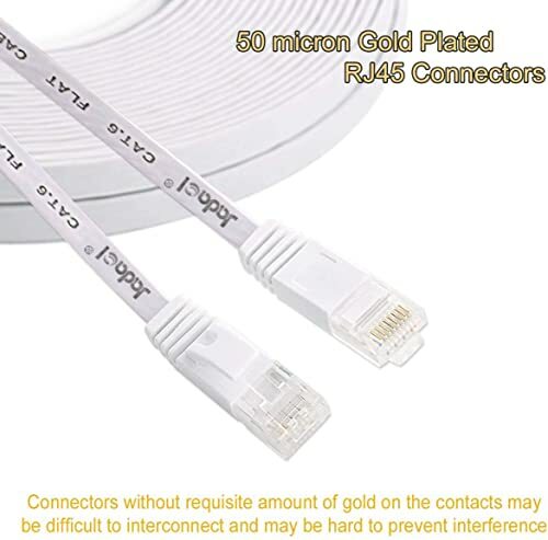 Cat 6 Ethernet Cable Flat Internet Network Cat6 High Speed Wire W/Rj45 Connector