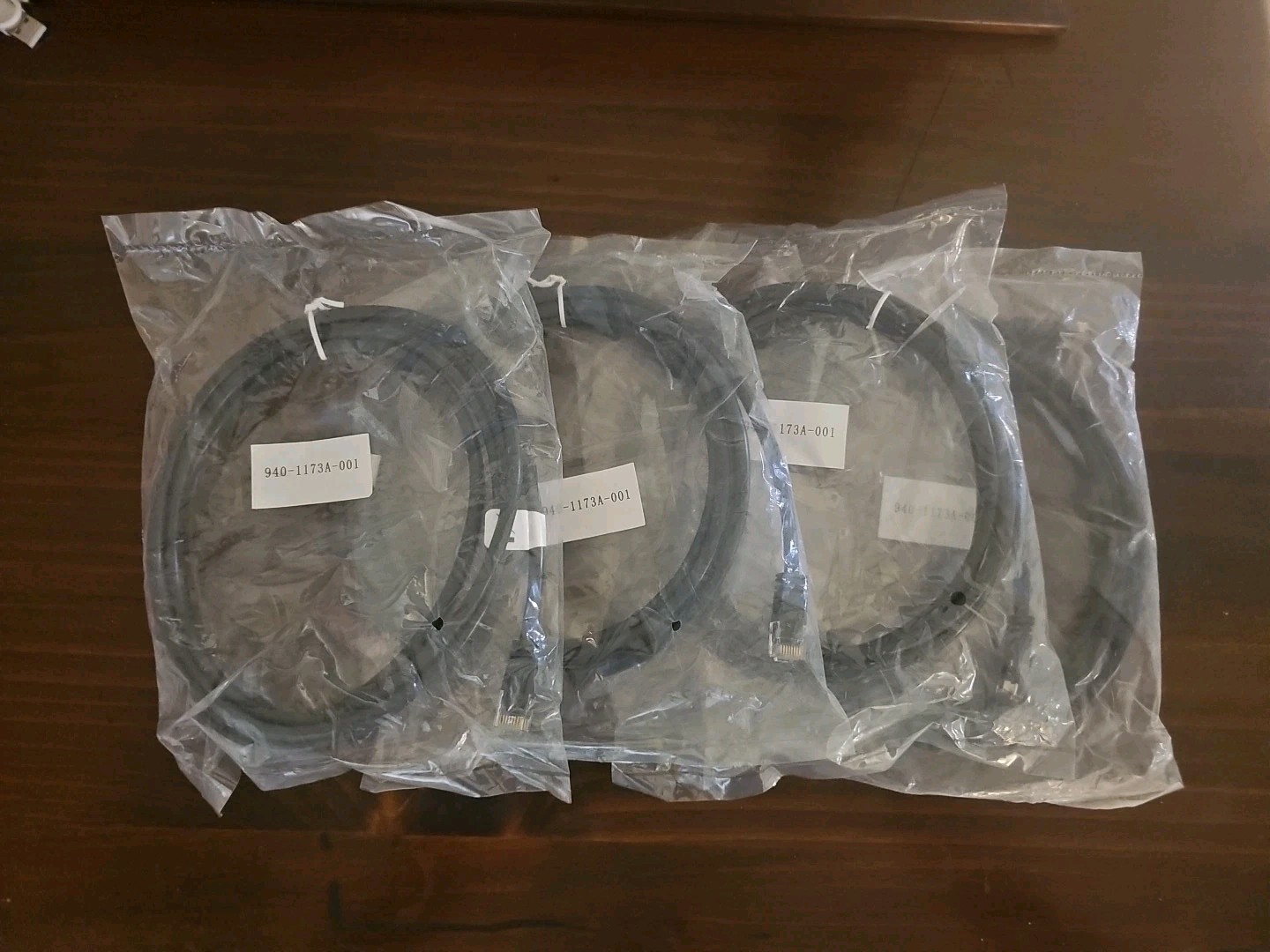 Lot Of 4 Black APC 7ft RJ-45 Cat-5E Ethernet Patch Cable (940-1173A-001) NEW
