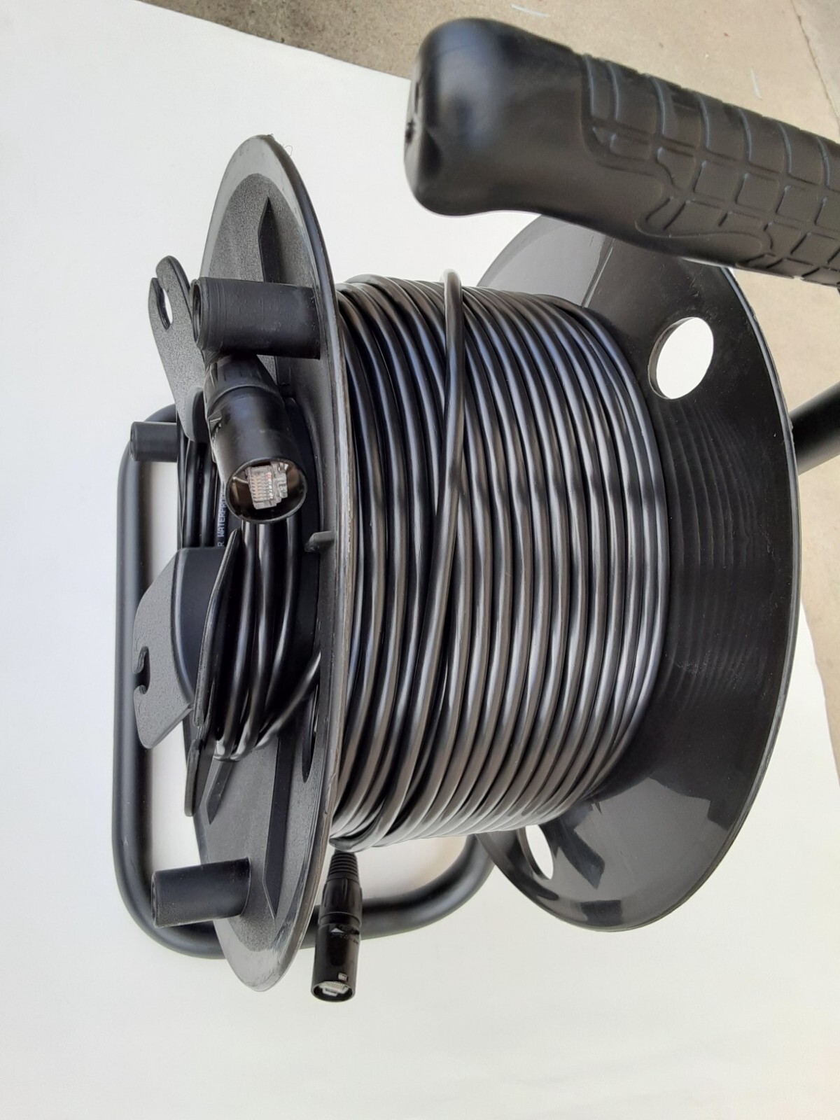 250ft PRO CAT5e Tactical Shielded w/Neutrik Ethercon RJ45 Digital Cable on reel