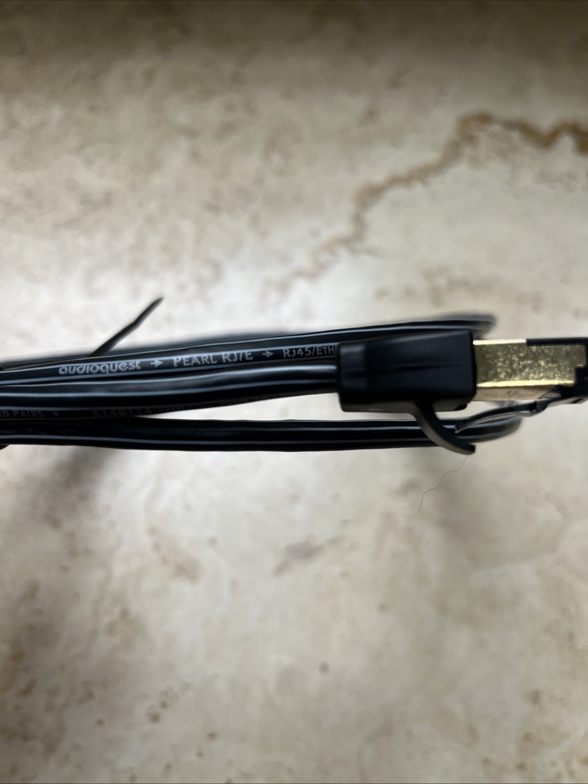 AudioQuest 1.5 m RJ/E Pearl 1.5 m Cat7 Black Network Cable Super Clean!