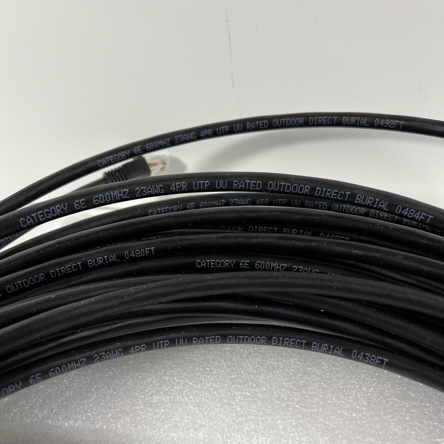 Category 6 Ethernet 600MHZ 23AWG 4PR UTP UV Rated Outdoor Direct Burial
