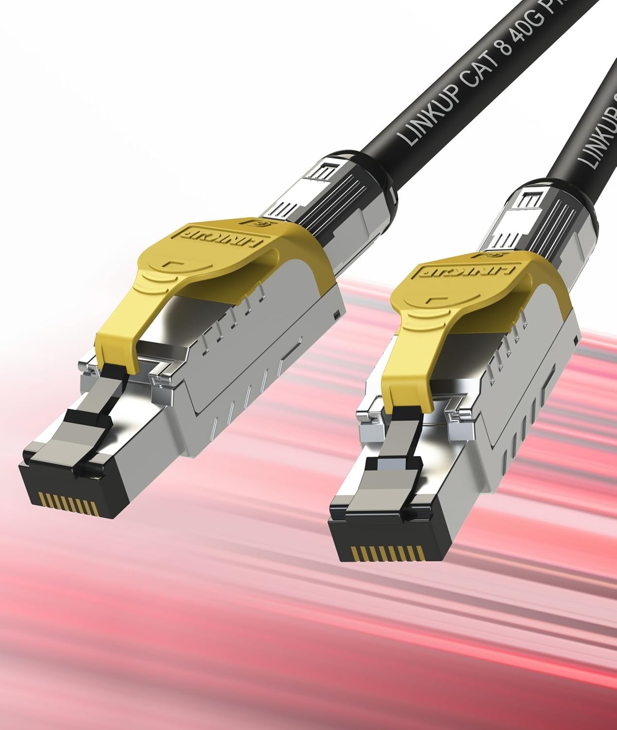 Cat 8 Ethernet Cable 40Gbps 2GHz | Shielded S/FTP 22AWG Copper | Gold RJ45 | …