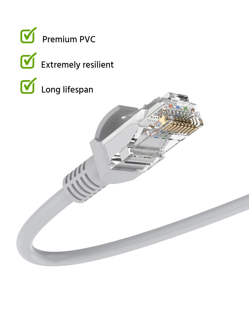 ANNKE 60ft 100ft CAT5E POE Ethernet Cable LAN RJ45 for Security IP Camera System