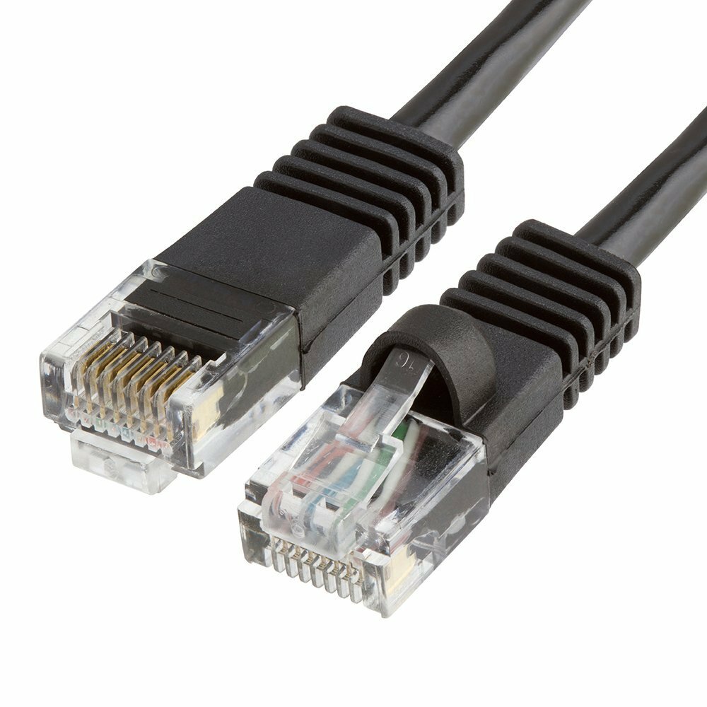 25FT 25feet CAT6 CAT6 RJ45 24AWG UTP Patch Cord Network Ethernet LAN Cable Black