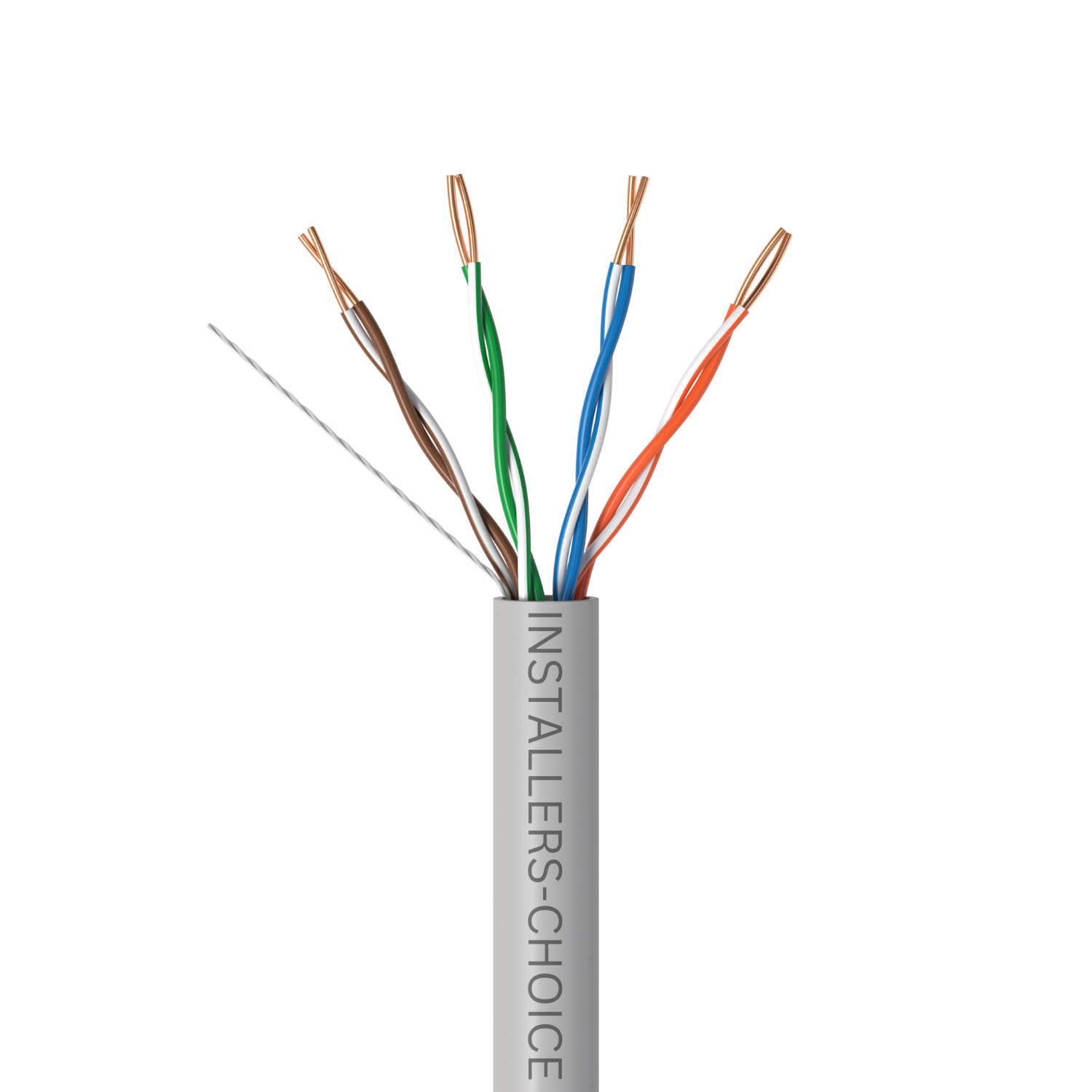 Cat5e 1000ft cable UTP Solid Gray LAN Netwrok Ethernet RJ45 Bulk CAT5 24 AWG