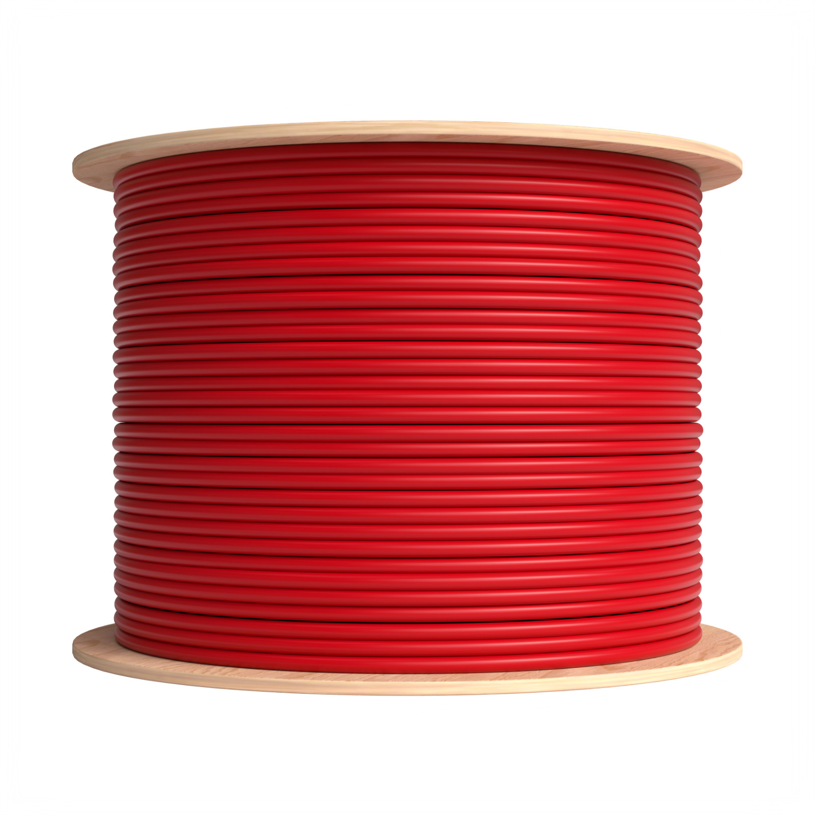 1000ft RED CAT6A UTP Solid Copper Ethernet Cable 23AWG 10Gbps High-Speed Wire